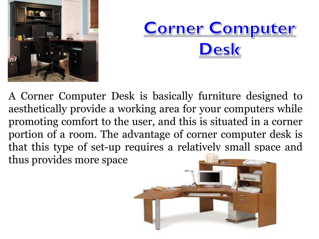 corner computer desk