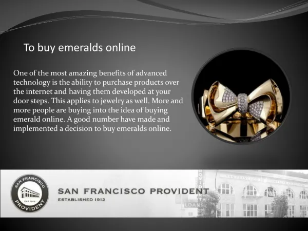 To Buy Emeralds Online