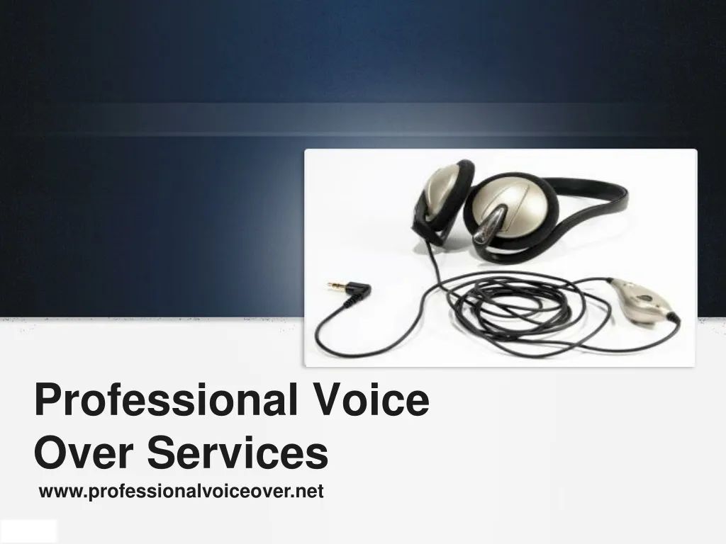 professional voice over services