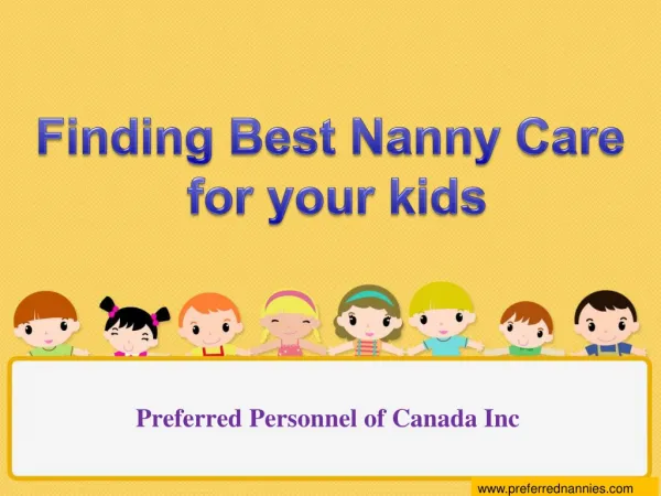 Finding Best nannies services
