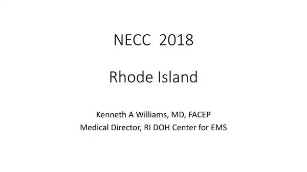 NECC 2018 Rhode Island