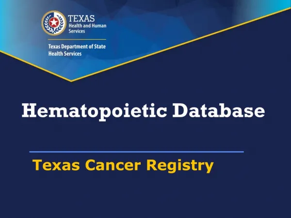 Hematopoietic Database