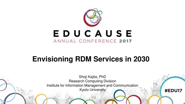 Envisioning RDM Services in 2030
