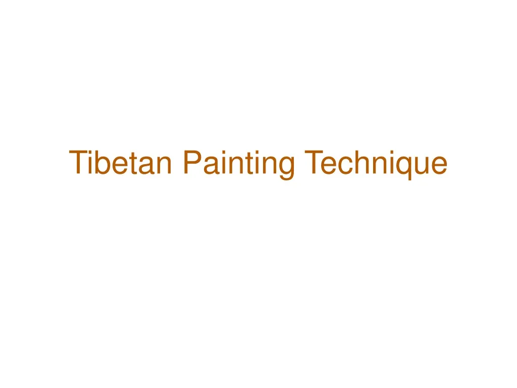 tibetan painting technique