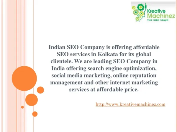 SEO Company Kolkata Offers SEO Services In India