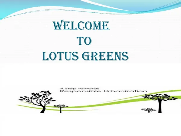 Lotus Greens residential flats Noida Expressway