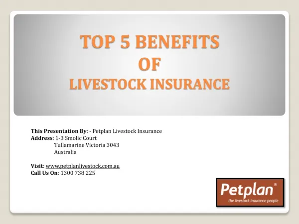 Top 5 Benefits Of Livestock Insurance