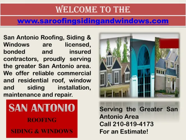 Remodeling Contractor San Antonio- Window Installation- Roof Repair