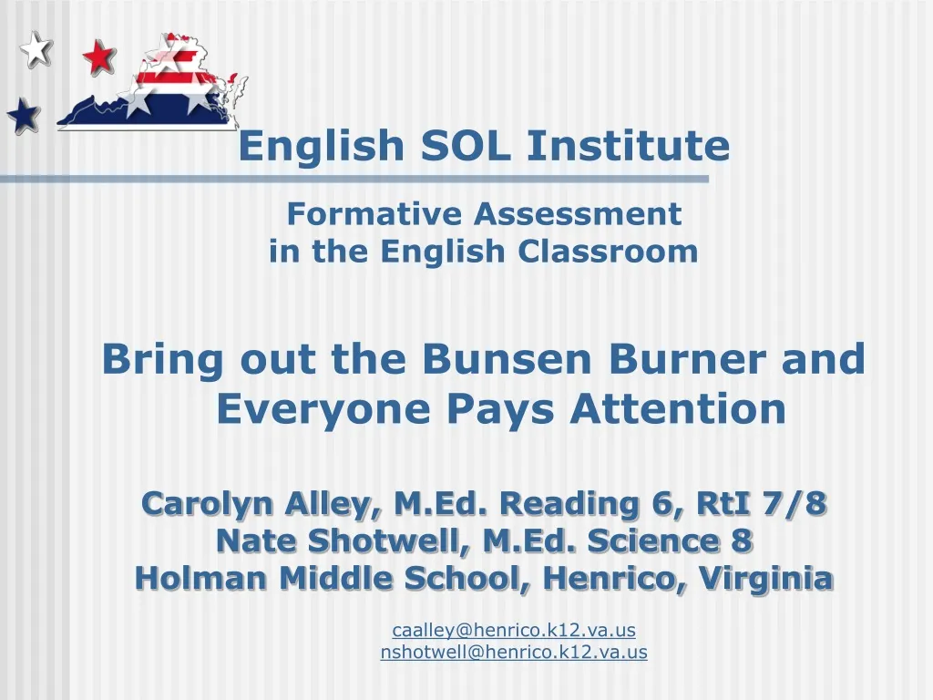 english sol institute formative assessment