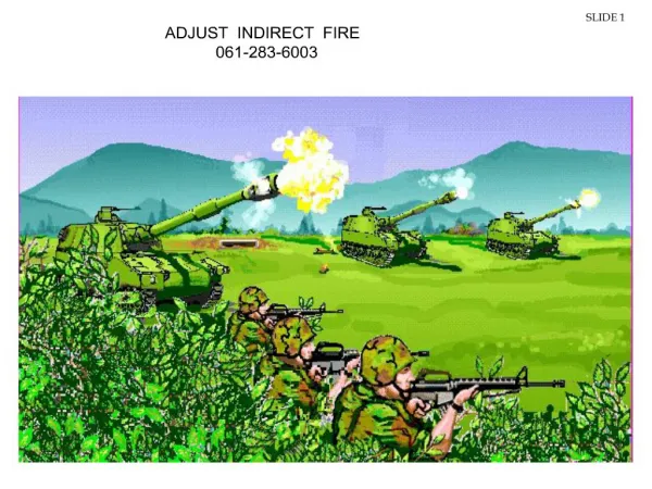 adjust indirect fire 061-283-6003