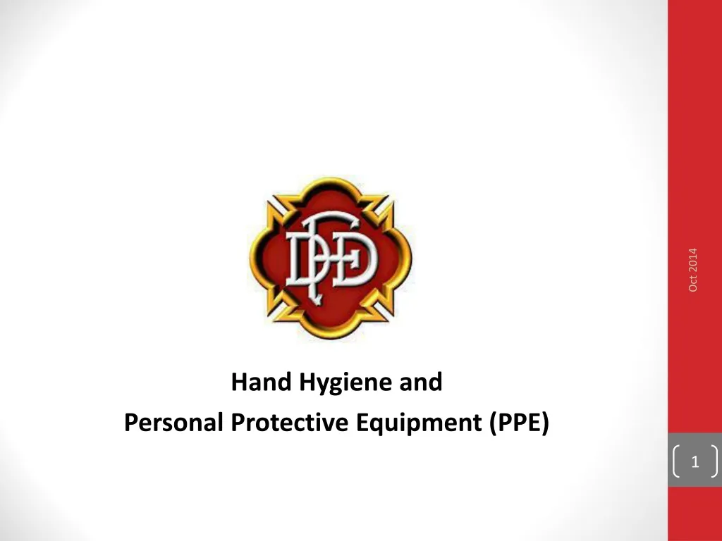 hand hygiene and personal protective equipment ppe