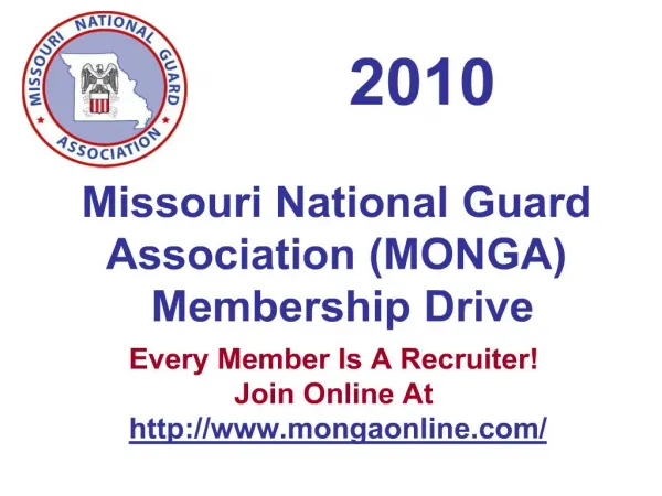 missouri national guard association monga membership drive