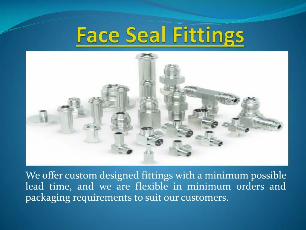 face seal fittings