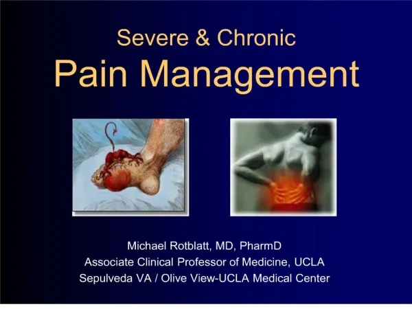 severe chronic pain management