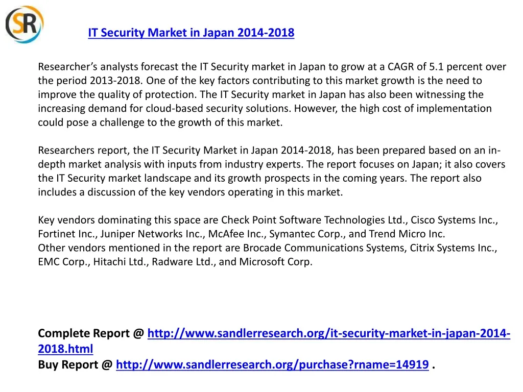 it security market in japan 2014 2018