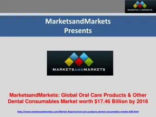 Global Oral Care Products - slide 1