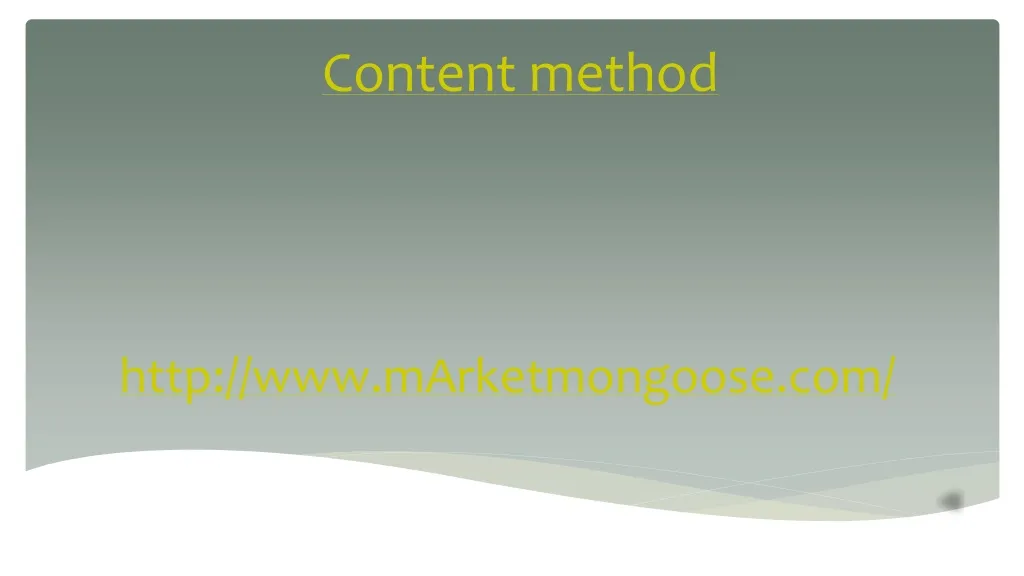content method