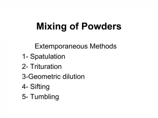 PPT - Powders PowerPoint Presentation, free download - ID:1972484