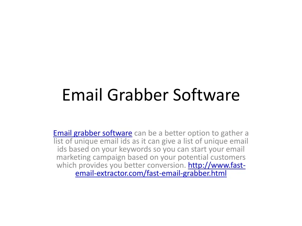 email grabber software