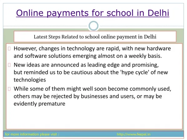 We give full support to you to Online payment for school in