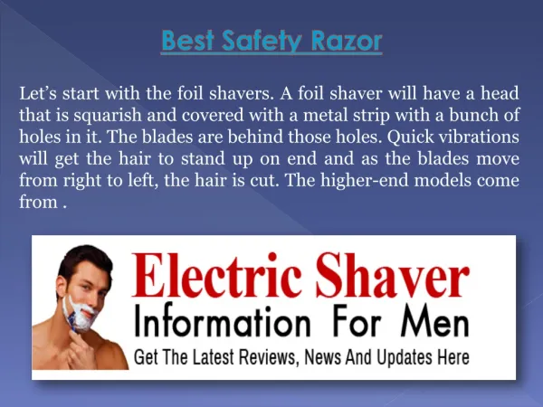 Best Safety Razor