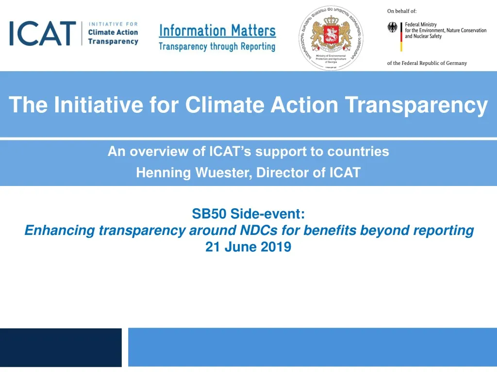 the initiative for climate action transparency