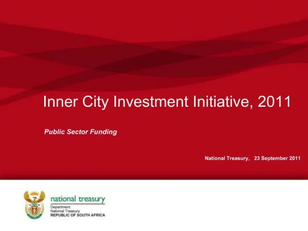 Inner City Investment Initiative, 2011