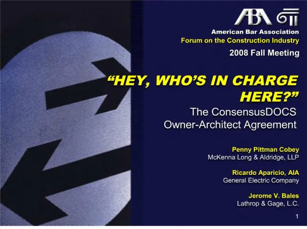 american bar association forum on the construction industry