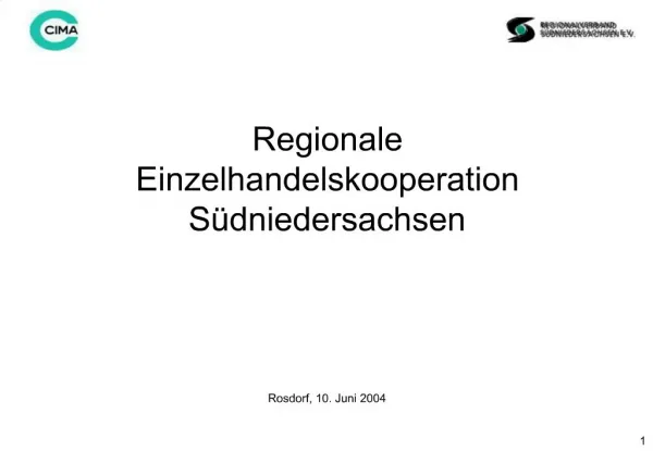 Regionale Einzelhandelskooperation S dniedersachsen