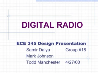 DIGITAL RADIO - slide 1