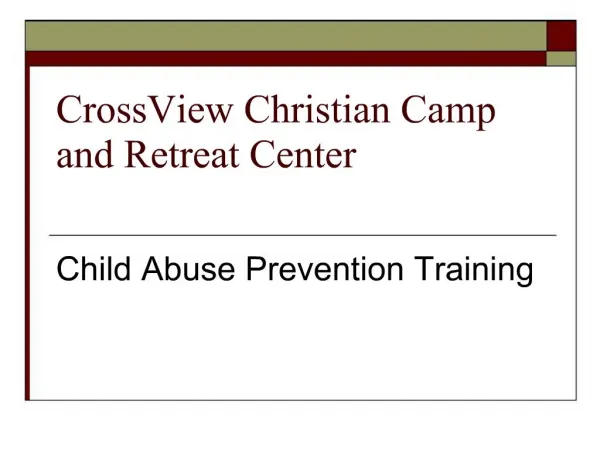 CrossView Christian Camp and Retreat Center