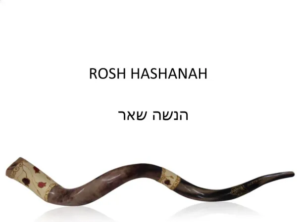Rosh Hashanah powerpoint