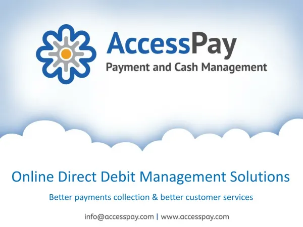 Online Setup Direct Debit Management Software