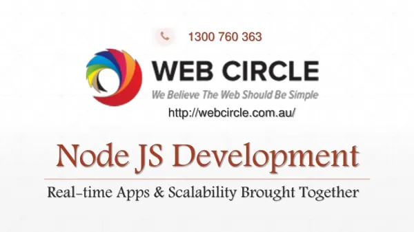 Node JS Development : Real-time Apps & Scalability Brought