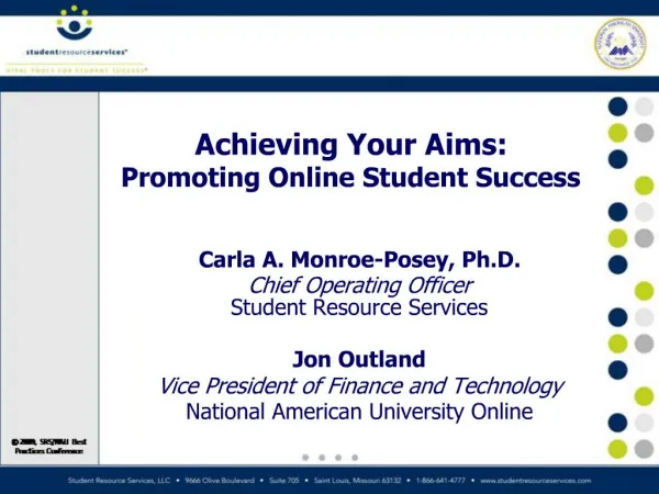 Achieving Your Aims: Promoting Online Student Success