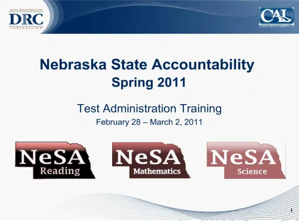 nebraska state accountability spring 2011