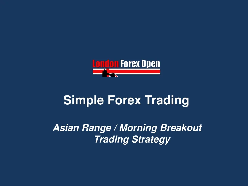 simple forex trading