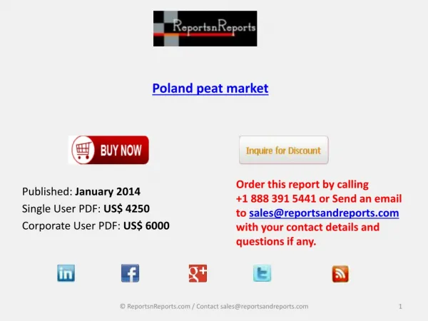 Poland peat market Forecasts