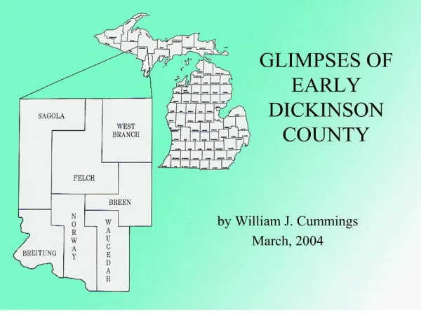 glimpses of early dickinson county