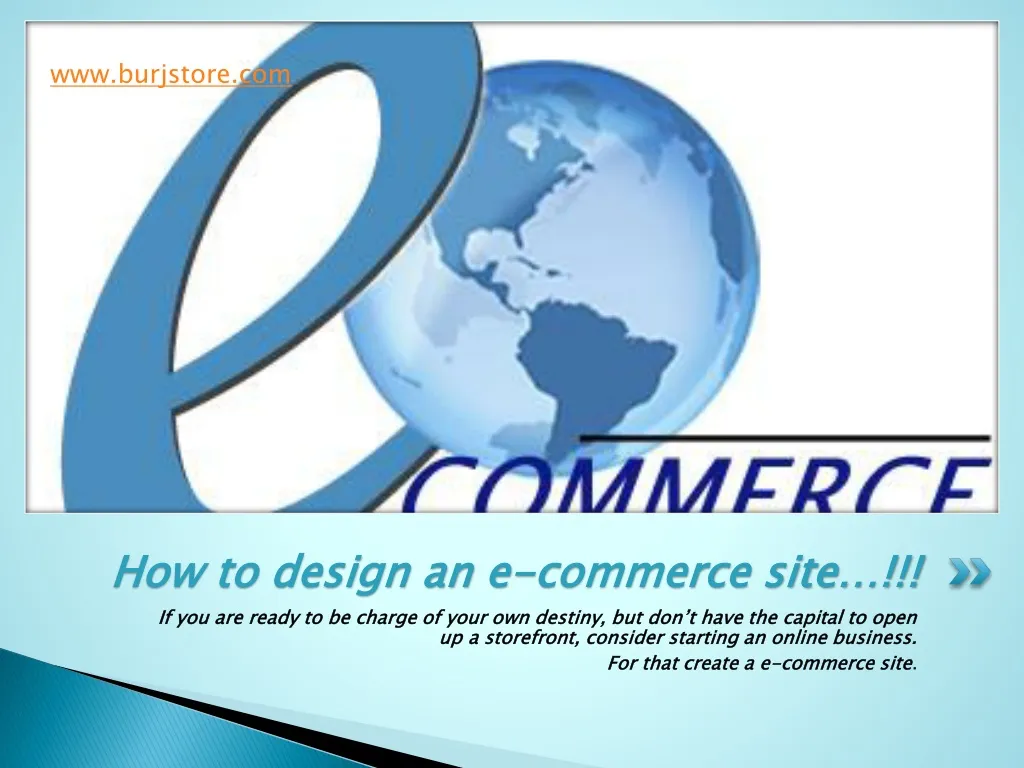 how to design an e commerce site