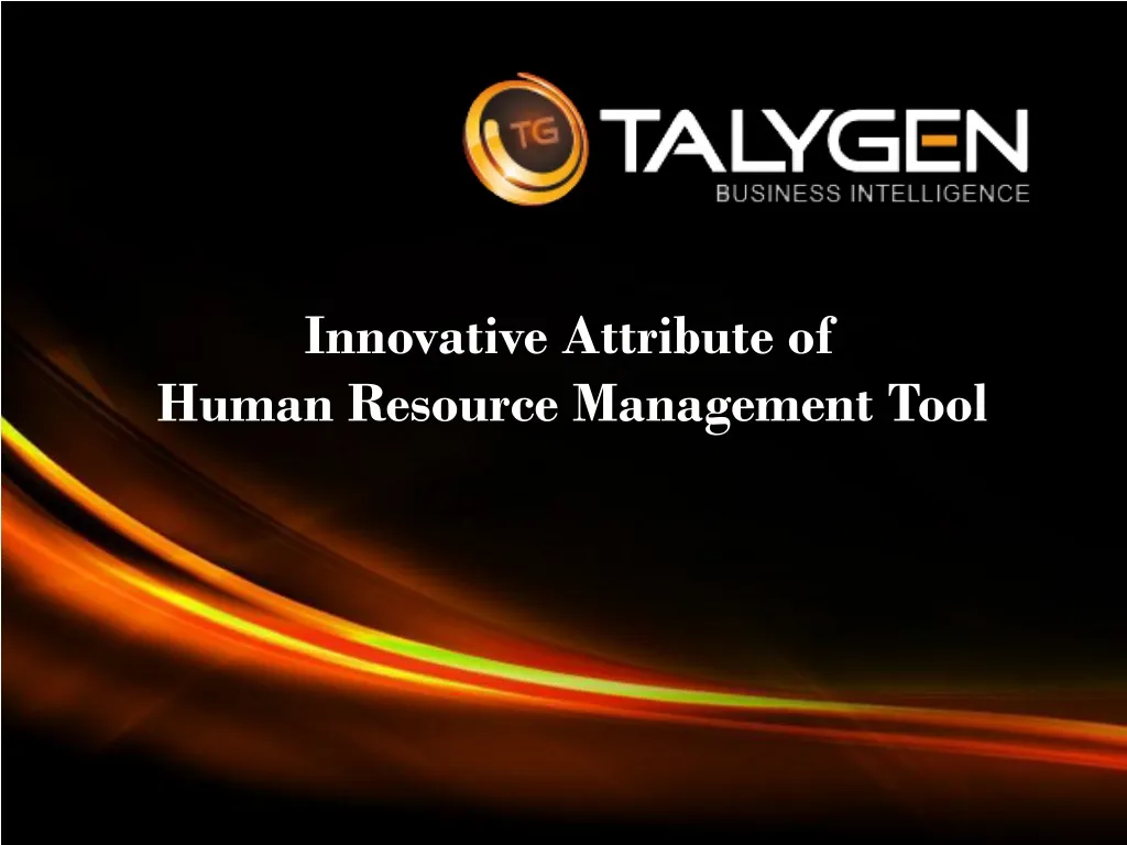 innovative attribute of human resource management tool
