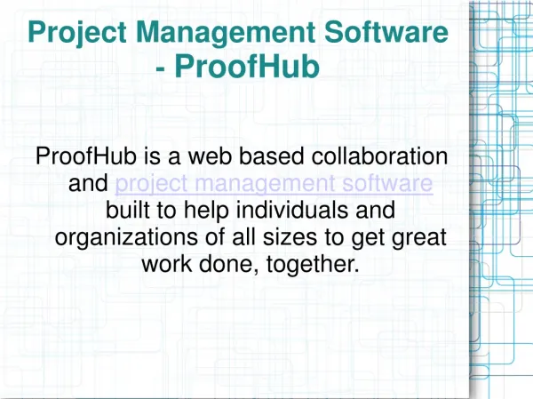 ProofHub - Project Management Software