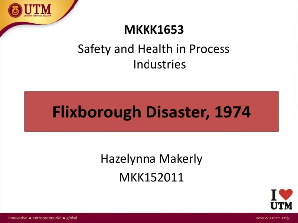 Flixborough Disaster, 1974