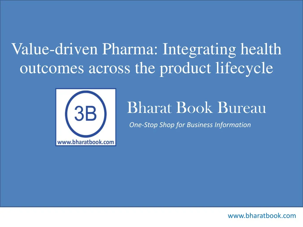 value driven pharma integrating health outcomes