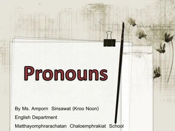 pronouns