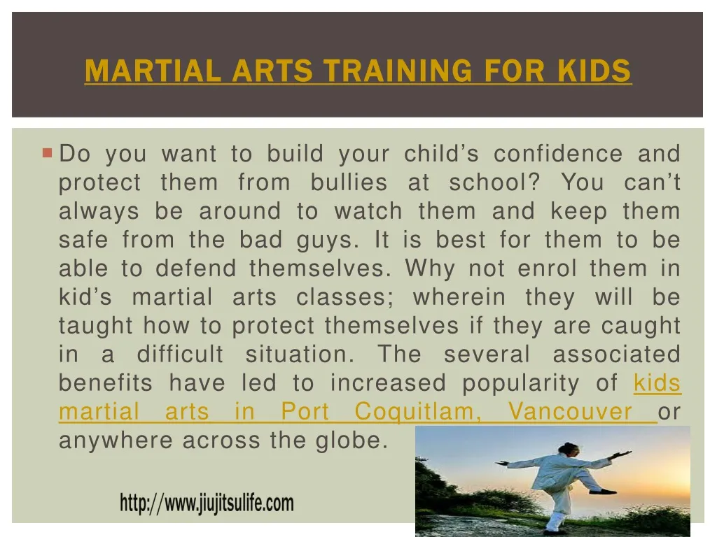 martial arts training for kids