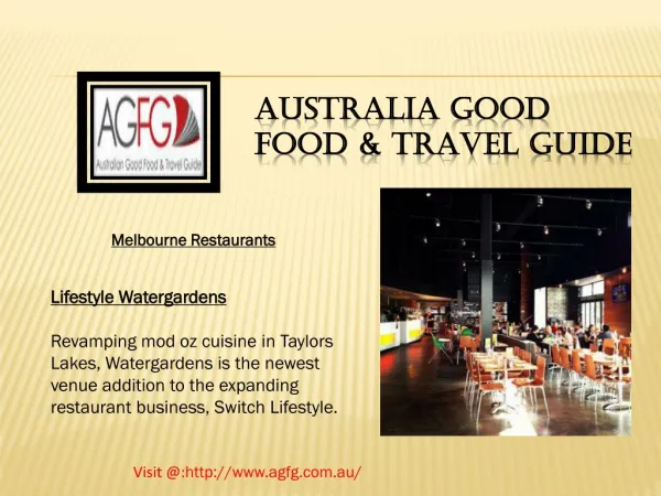 AGFG: Best Restaurants Melbourne in Australia