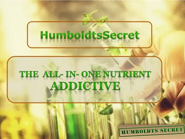 HumboldtsSecret Golden Tree Nutrient