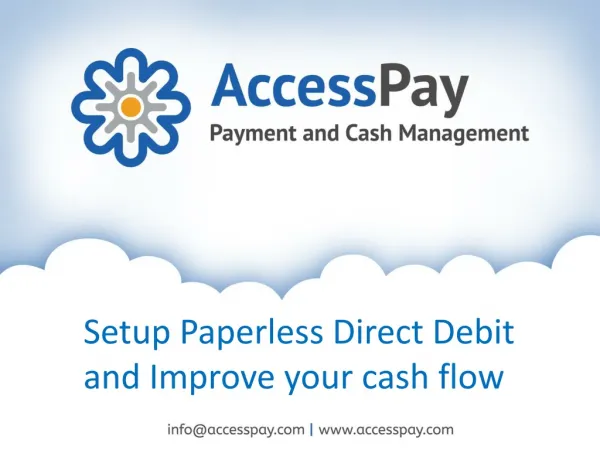 Setup Paperless Direct Debit and Improve your cash flow