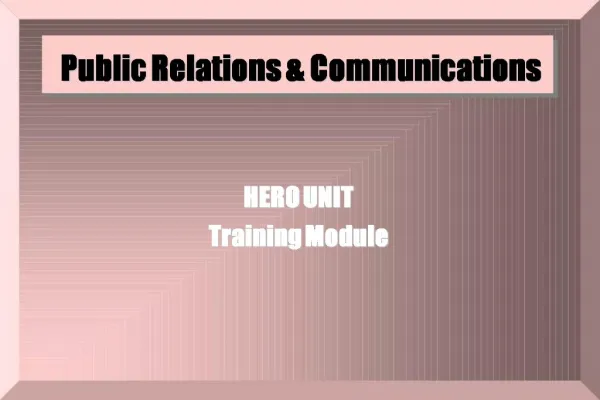 Public Relations Communications